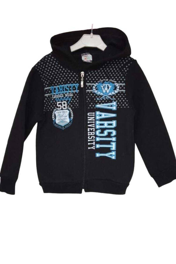 Unisex Kids Hooded Sweatshirt Jacket - 1