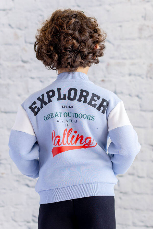 Unisex Kids Printed College Jacket - 2