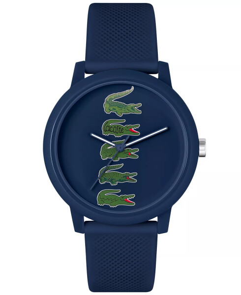 Unisex L.12.12 Quartz Navy Silicone Strap Watch 42mm Navy - 1