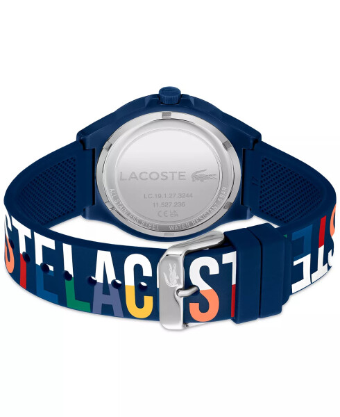 Unisex NeoCroc Navy Silikon Kamarli Soat 43mm Navy - 3