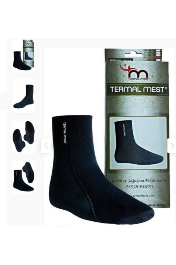 Unisex Siyah Mest Çorap - 1