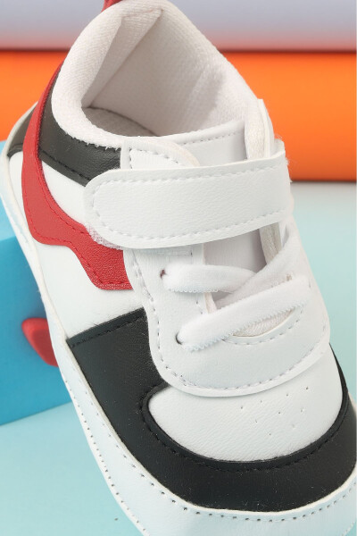 Unisex Velcro Breathable White Sensitive Skin Friendly Comfortable Baby Toddler Sport Shoes - 7