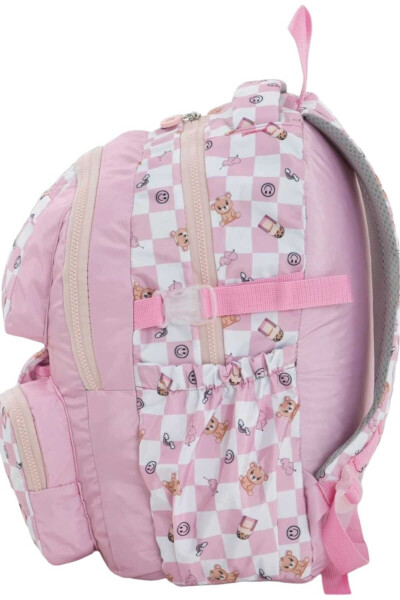 Unisex Waterproof Checkered Color Backpack School Bag - 3