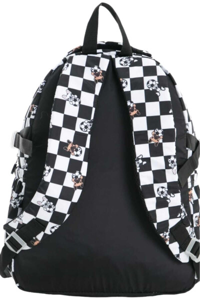 Unisex Waterproof Checkered Color School Bag Backpack - 4