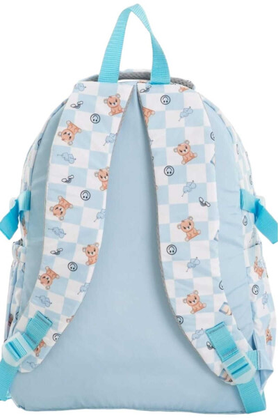 Unisex Waterproof Checkered Colored School Bag Backpack - 4