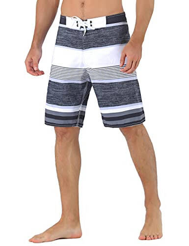 Unitop Men's Board Shorts Summer Holiday Surf Trunks Quick Dry - 3