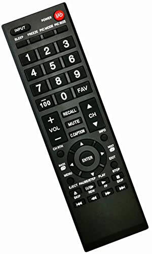 Universal Remote Control for Toshiba TV, Replacement for All Toshiba LCD LED HDTV 3D 4K UHD Smart TVs - 3