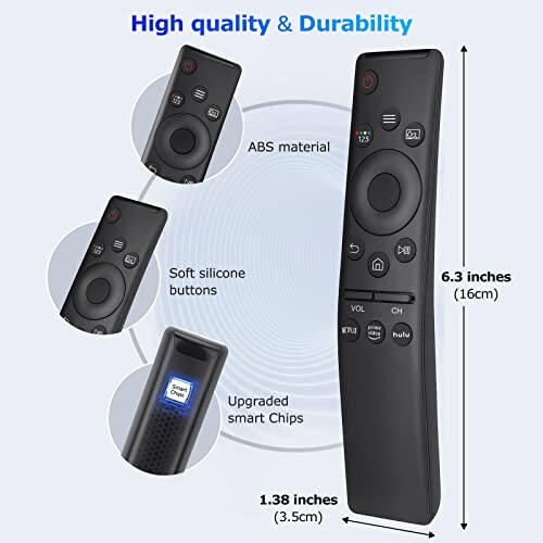 Universal Replacement for Samsung-Smart-TV-Remote, New Upgrade Infrared for Samsung Remote Control, with Netflix,Prime Video,Hulu Buttons - 3