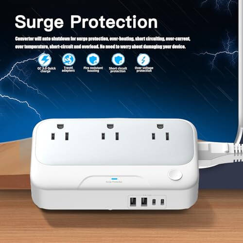 Universal Travel Voltage Converter US to Europe, 220v to 110v Power Converter Adapter Combo, 250W Step Down Converter for Hair Straightener/Curling Iron, Plug for Italy, AU, UK, US, Ireland - 5