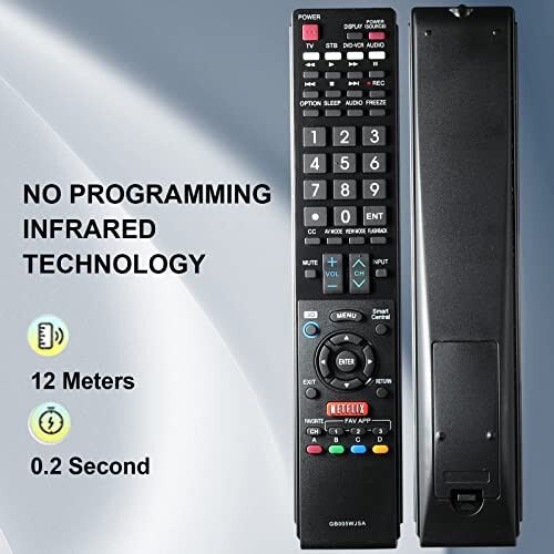 Universal TV Remote Control for All Sharp Smart TV and Aquos TV - 7