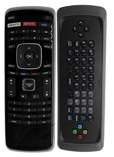 Universal XRT300 Remote Control with Keyboard Replacement for All Vizio TV M320SR M420SR M470NV M550NV M470VSE M650VSE M550VSE M3D460SR E3D320VX D500I-B1 D650I-B2 E231I-B1 with modazone Netflix Vudu app - 1