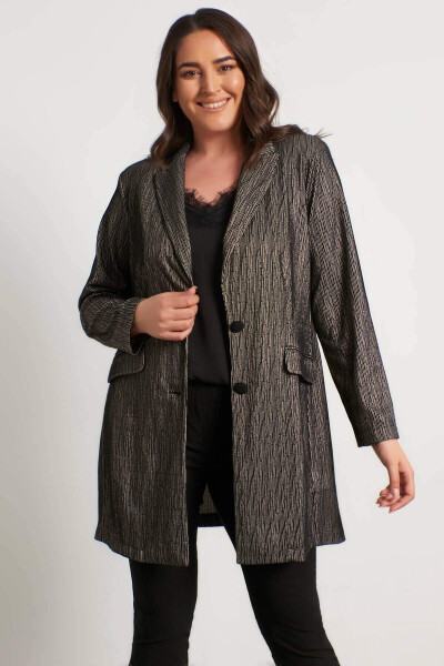 Unlined Knit Long Jacket - 2