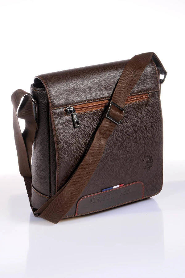 US Polo Assn 8426 Men's Messenger Bag Shoulder Bag Crossbody Bag BROWN - 1