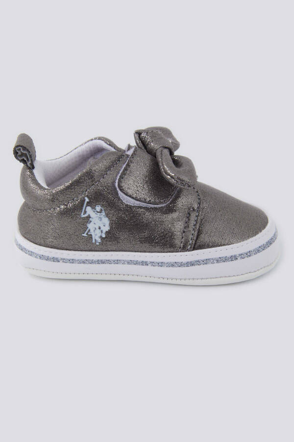 U.S. Polo Assn Bright Ribbon Dark Gray Baby Girl Shoes - 1