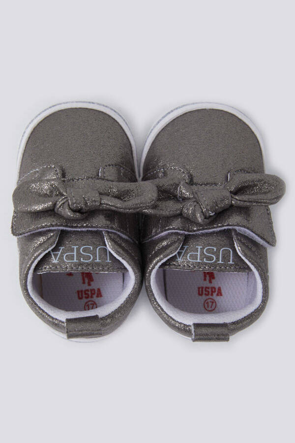 U.S. Polo Assn Bright Ribbon Dark Gray Baby Girl Shoes - 5