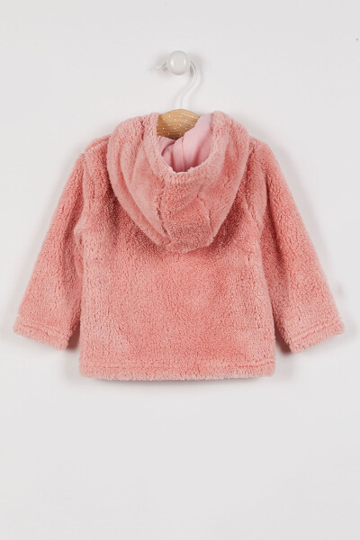 U.s. Polo Assn Licensed Salmon Baby Girl Hooded Cardigan - 2