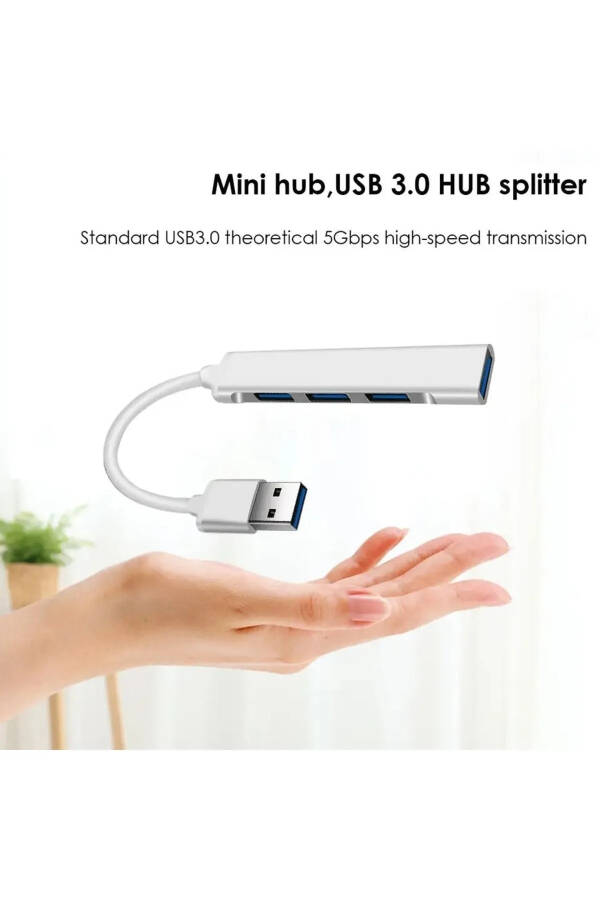 Usb 3.0 4 Portlu Çoklu Splitter Adaptörü Çoğaltıcı Hub Pc Çoklayıcı - 10