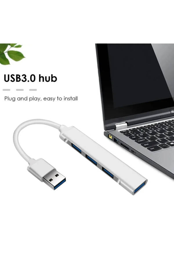 Usb 3.0 4 Portlu Çoklu Splitter Adaptörü Çoğaltıcı Hub Pc Çoklayıcı - 13