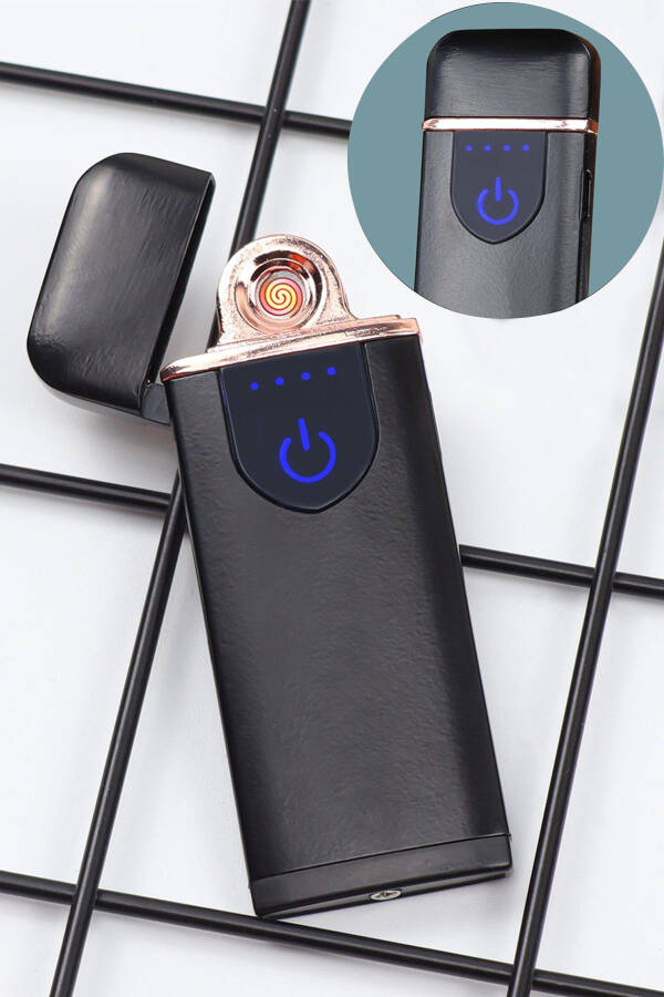 USB Rechargeable Touch Flameless Electronic Lighter - 1