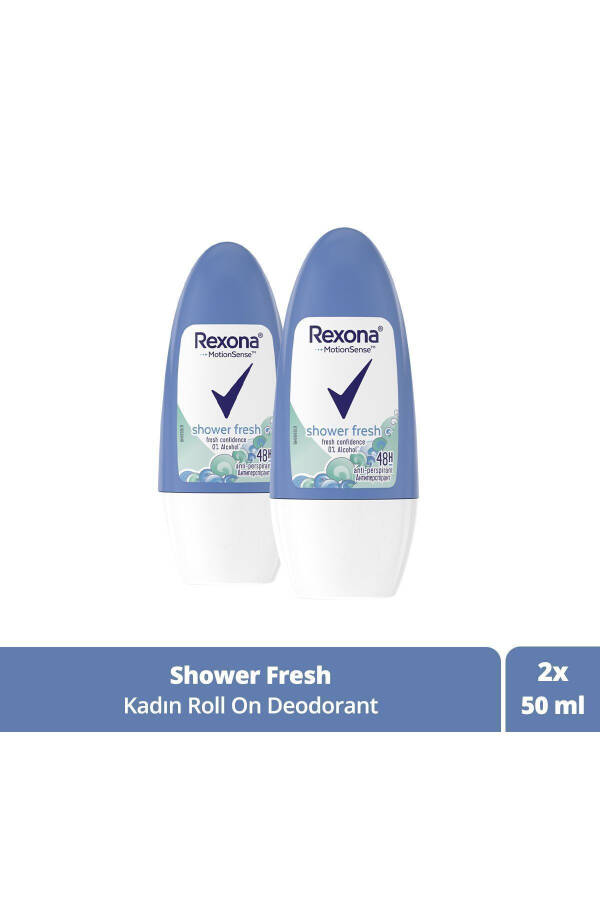 Üstün Koruma Kadın Roll On Deodorant Shower Fresh 72 Saat Kesintisiz Koruma 50 ml X2 - 1