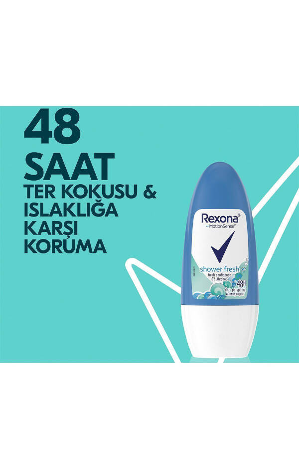 Üstün Koruma Kadın Roll On Deodorant Shower Fresh 72 Saat Kesintisiz Koruma 50 ml X2 - 3