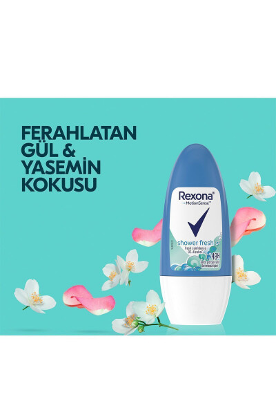 Üstün Koruma Kadın Roll On Deodorant Shower Fresh 72 Saat Kesintisiz Koruma 50 ml X2 - 5