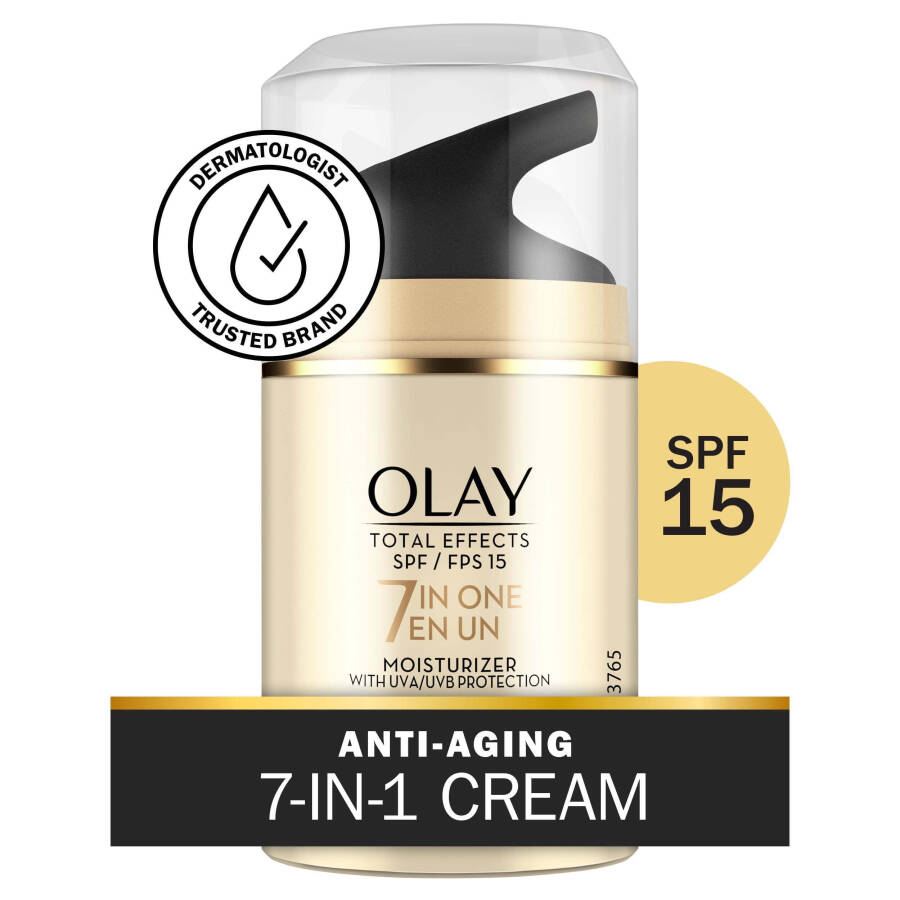 Увлажняющее средство для лица Olay Total Effects SPF 15, для комбинированной кожи, без отдушек, 50 мл - 1