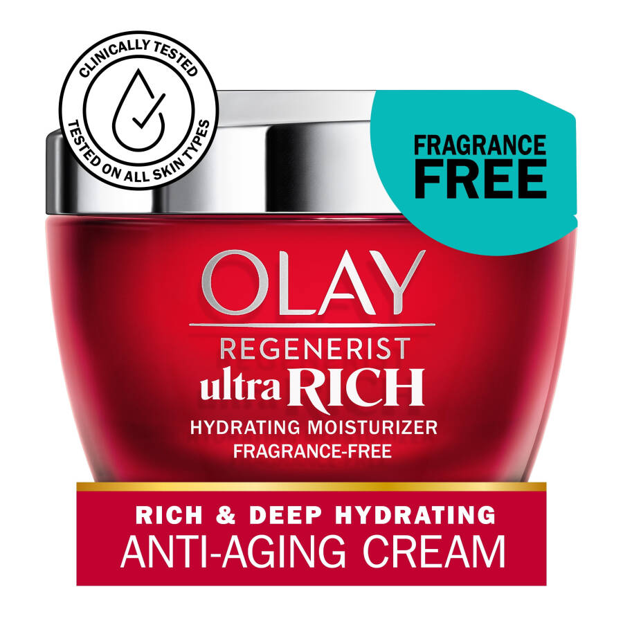 Увлажняющий крем для лица Olay Regenerist Ultra Rich, без отдушек, для всех типов сухой кожи, 50 мл - 1