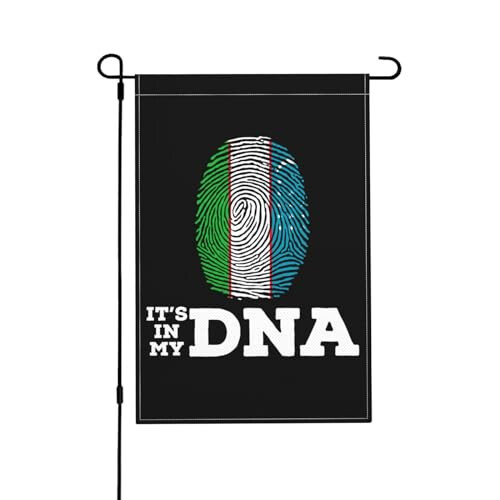 Uzbekistan It's in My DNA Garden Flags For Outside 12x18 Inch Double Sided Garden Flag Home Lawn Decor Flag Holiday Seasonal Welcome Flags - 1