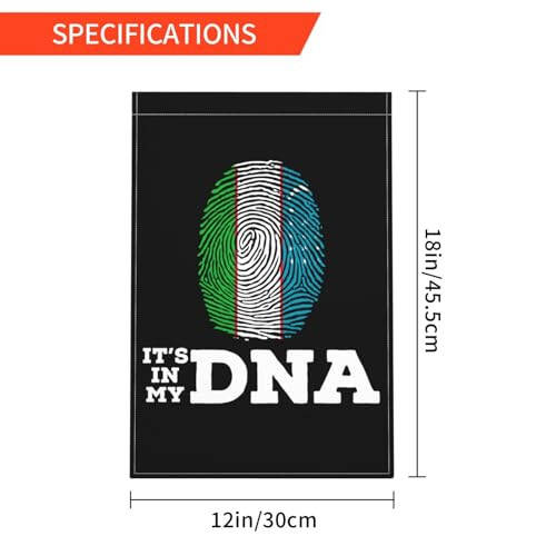 Uzbekistan It's in My DNA Garden Flags For Outside 12x18 Inch Double Sided Garden Flag Home Lawn Decor Flag Holiday Seasonal Welcome Flags - 6