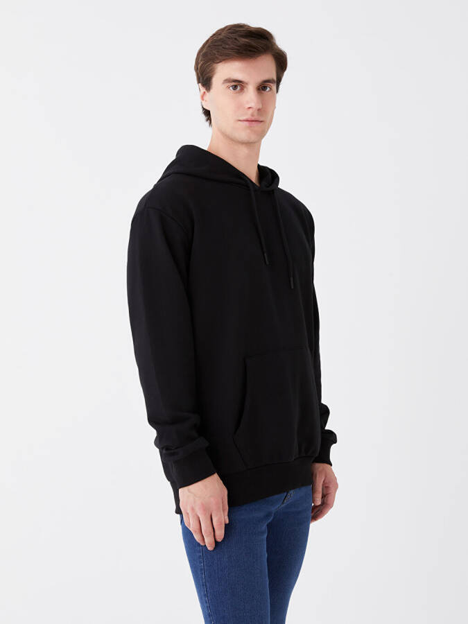 Uzun Kollu Erkek Hoodie - 1