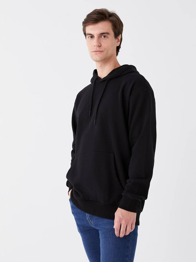 Uzun Kollu Erkek Hoodie - 2