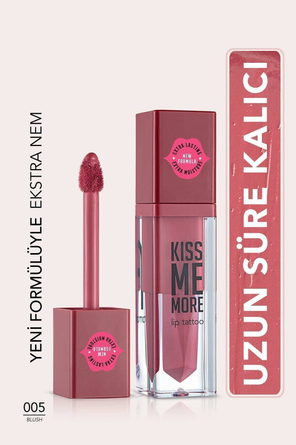 Uzun Süre Kalıcı Mat Ruj - Kiss Me More-005 Blush-8682536040662 - 7