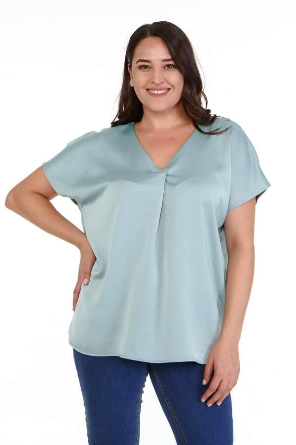 V-Neck Blouse - 1