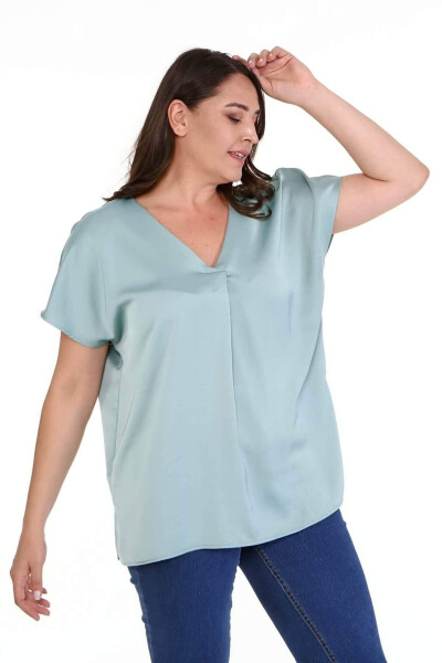 V-Neck Blouse - 2