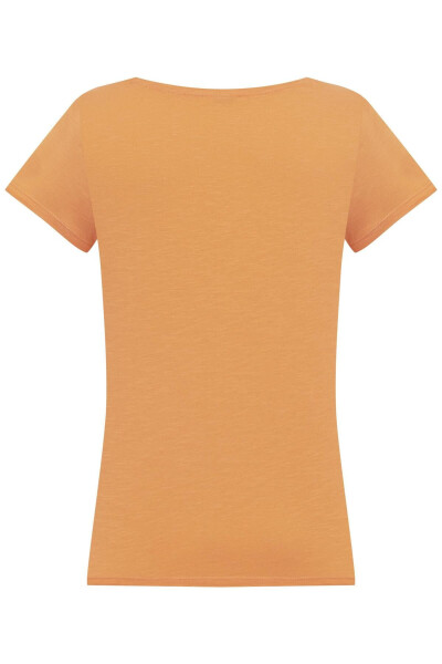 V-Neck Short Sleeve T-shirt - 2