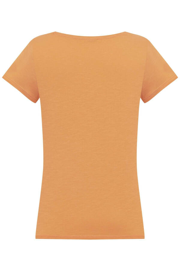 V-Neck Short Sleeve T-shirt - 2