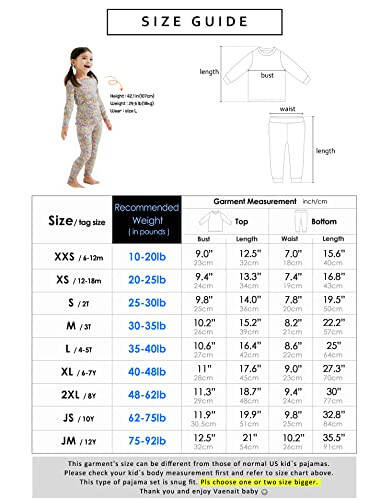 VAENAIT BABY 6M-12Y Kids Unisex Girls & Boys Soft Comfy Modal Tencel Sleepwear Pajamas 2pcs/4pcs Set - 36