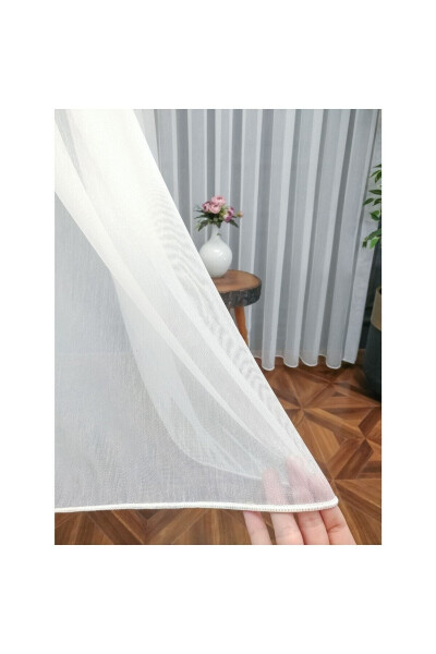 Vakko Bamboo Voile Curtain, Special Product, 1/3 Pleated, Flowing, Iron-Free - 2