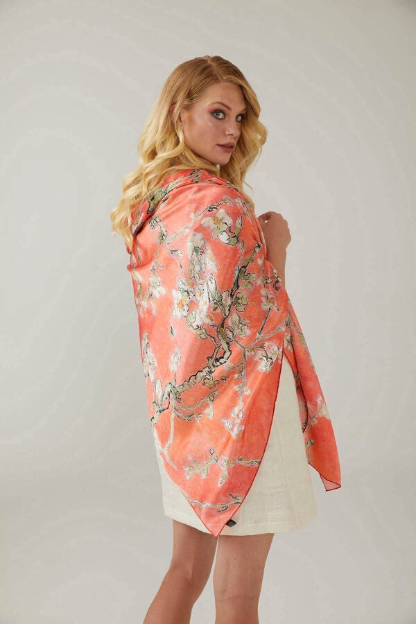 Van Gogh Almond Blossoms silk scarf from the New Spring Summer Collection. - 2