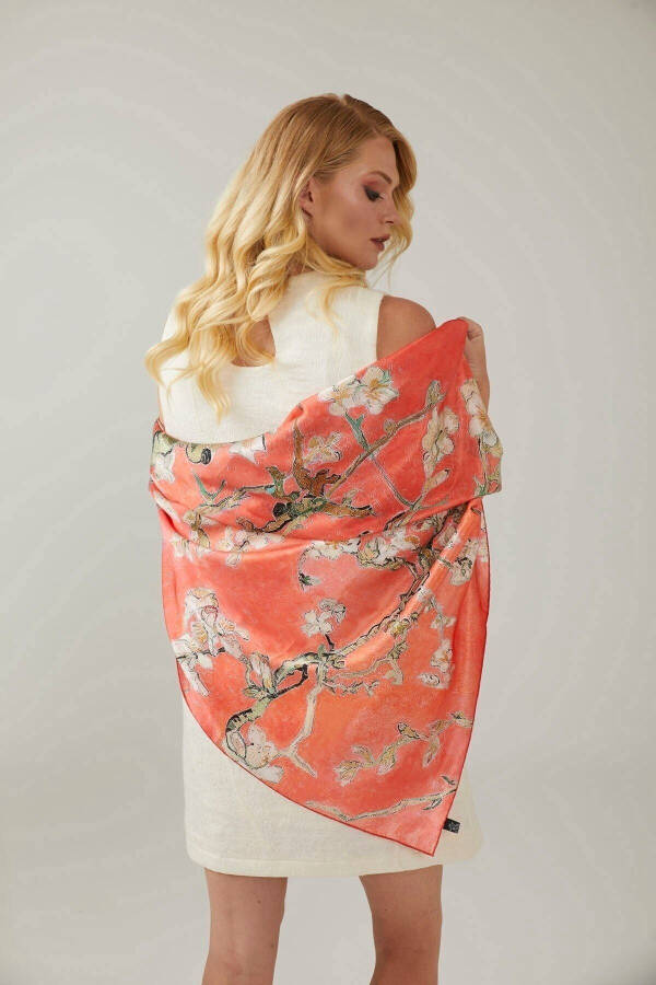 Van Gogh Almond Blossoms silk scarf from the New Spring Summer Collection. - 3