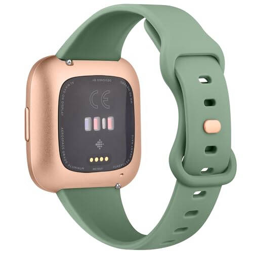 Vanjua Fitbit Versa 2 Bandlari uchun ingichka tasma ayollar, yumshoq silikon sozlanishi almashtiriladigan bilaguzuklar sport lentasini Fitbit Versa 2 / Fitbit Versa / Versa Lite / Versa SE Smartwatch bilan mos keladi - 6