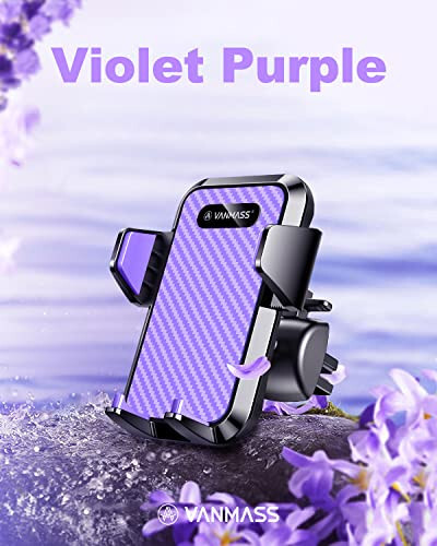 VANMASS [2024 Upgrade Phone Holders for Your Car [Super Suction Cup] Cell Phone Mount Car DashWindow Vent Desk Fit for iPhone 15 Pro Max 14 13 Universal Handsfree Automobile Vehicle Cradle，Purple - 2