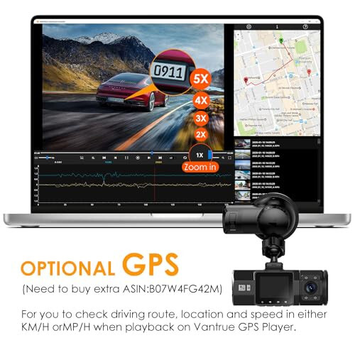 Vantrue N2 Pro Uber Çift Kanal Dash Cam Kızılötesi Gece Görüşü, Çift Kanal 1080P Ön ve İç, 2.5K Tek Ön Araç Kazası Dash Kamerası, 24 Saat Hareket Sensörü Park Modu, Maksimum 256 GB Desteği - 6