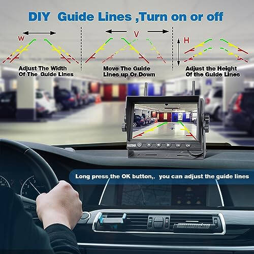 VASTEND 7 Inch RV Backup Camera Wireless, HD 1080P DVR Backup Camera High-Speed Rear View Observation System Stable Signals for RVs, Trucks, Trailers, IP69 Waterproof IR Night Vision - 4