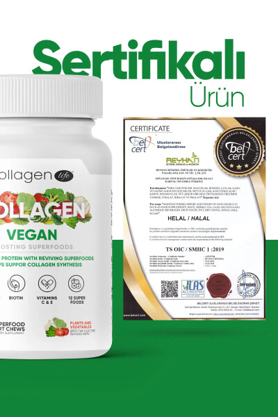 Vegan Collagen Support with 3x Biotin, Hyaluronic Acid, Amino Acids, and Plant-Based Protein Powder 270 - 6