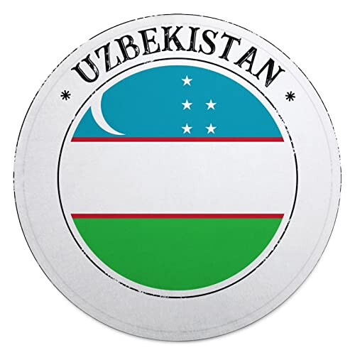 VEHFA Özbekistan Battaniyesi Çift Taraflı Özbekistan Milli Bayrağı Atkısı 59 İnç Yenilikçi Yumuşak Battaniye Yetişkin ve Çocuklar İçin Ülke Hediyelik Eşya Battaniyesi Büyük Hediye Arkadaş Erkek Kadın - 1