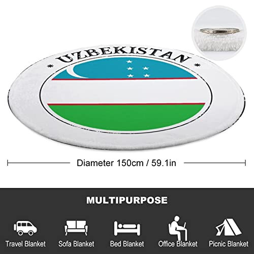 VEHFA O'zbekiston Adyol Ikki Tomonlama O'zbekiston Milli Bayrog'i Atkı 59 Dyuym Yangilik Yumshoq Adyol Kattalar va Bolalar Uchun Mamlakat Suveniri Adyol Katta Sovg'a Do'st Erkaklar Ayollar Uchun - 2