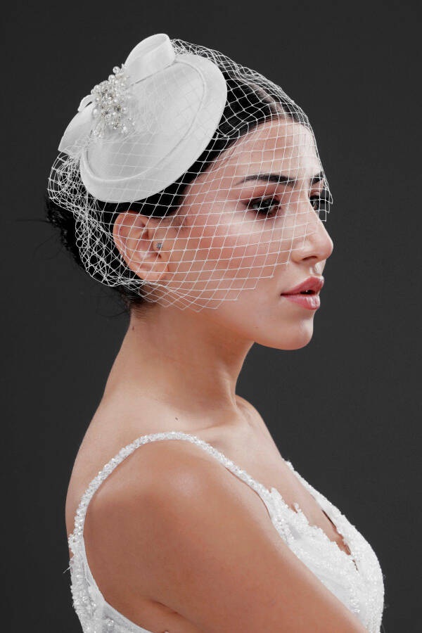 Veil Bride Hat Cap - For Bride Wedding Dress, Wedding - 1