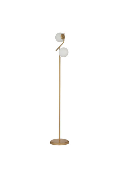 Velar Vintage White Glass Modern Design Metal Floor Lamp - 6